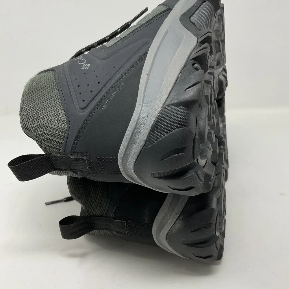 Columbia Granite Trail Mid Waterproof Hiking Boots Mens 12W Black BI7619-010